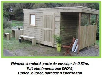Abri De Jardin/Garage En Panneaux - 21 Mm - Campanule - 3,37 X 2,13 M - 7,20 M² 4 Abri De Jardin/Garage En Panneaux - 21 Mm - Campanule - 3,37 X 2,13 M - 7,20 M² – Image 4
