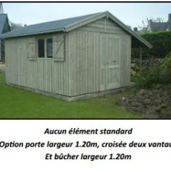 Abri De Jardin En Panneaux 21 Mm - Caméllia - 3,37 X 4,13 M - 13,90 M² 11 Abri De Jardin En Panneaux 21 Mm - Caméllia - 3,37 X 4,13 M - 13,90 M² -Parfum Herbe Soldes Magasin 1279929 abri de jardin mod les canna bardage vertical toit 2 pentes porte 1 20 bucher 2 1 2