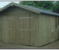 Abri De Jardin En Panneaux 21 Mm - Caméllia - 3,37 X 4,13 M - 13,90 M² 10 Abri De Jardin En Panneaux 21 Mm - Caméllia - 3,37 X 4,13 M - 13,90 M² -Parfum Herbe Soldes Magasin 1279929 abri de jardin mod les canna bardage vertical toit 2 pentes porte pleine 2 battants 3