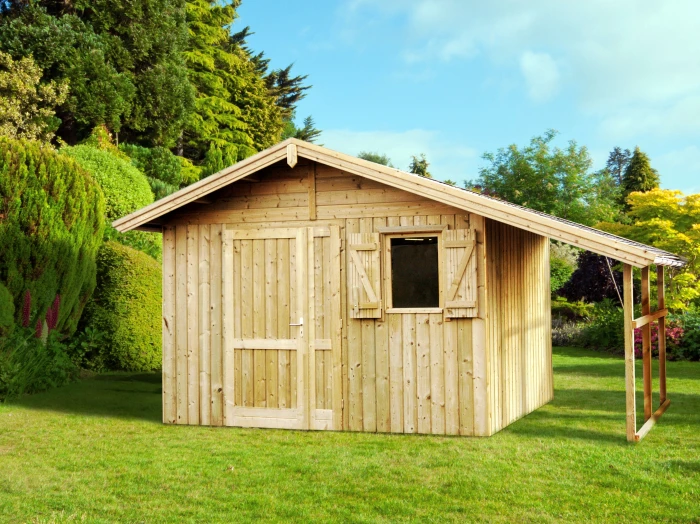 Abri De Jardin En Panneaux 21 Mm - Caméllia - 3,37 X 4,13 M - 13,90 M² 3 Abri De Jardin En Panneaux 21 Mm - Caméllia - 3,37 X 4,13 M - 13,90 M² – Image 3