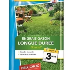 Engrais Gazon Longue Durée - Algoflash - 18 Kg