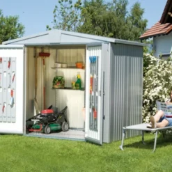 Biohort Fondation - Abri De Jardin Europa - Taille 4 - 222 X 222 Cm -Parfum Herbe Soldes Magasin 1454179 abri de jardin m tal europa taille 4 gris argent 2