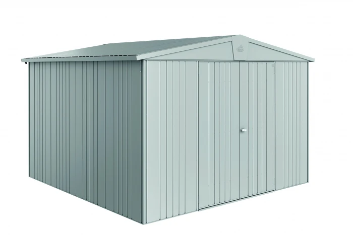 Biohort Auvent - Abri De Jardin Europa - Taille6/7 - Gris Argent - 144,5 X 296 X 156/181 Cm – Image 2