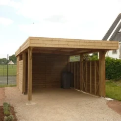 Carport Bois - 16,50 M² 5 Carport Bois - 16,50 M² -Parfum Herbe Soldes Magasin 1476754 bardage pour carport 2