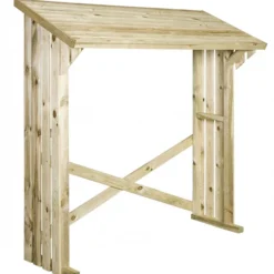 Abri Bûches 2 Stères En Pin OLG - L 180 X L 72 X H 182 Cm