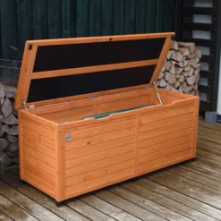 Coffre En Bois Pour Terrasse - 150 X 56cm