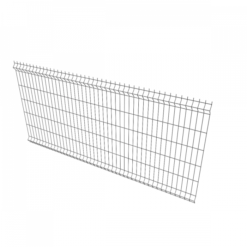 Panneau Grillage Soudé 250X123 Cm - Gris