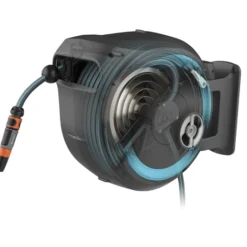 Dévidoir Automatique RollUp XL Mural - Gardena - 35 M De Tuyau Diam. 13mm -Parfum Herbe Soldes Magasin 1554870 devidoir xl rollup gardena 2
