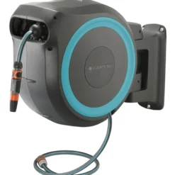 Dévidoir Automatique RollUp XL Mural - Gardena - 35 M De Tuyau Diam. 13mm