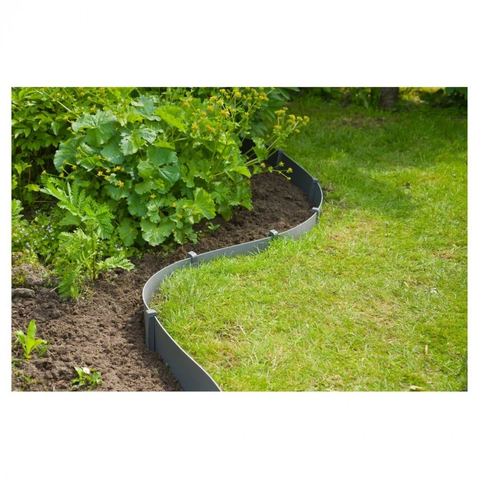 Ancres Pour Bordure De Jardin - PP Recyclé, Gris - H26,7 X 1,9 X 1,8 Cm - 10 X 3 Ancres Pour Bordure De Jardin - PP Recyclé, Gris - H26,7 X 1,9 X 1,8 Cm - 10 X – Image 3