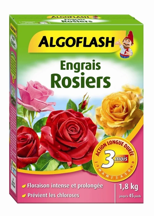Engrais Rosiers - Algoflash - Boîte 1,8 Kg
