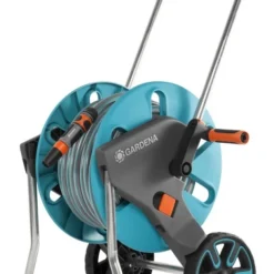 Dévidoir Sur Roues équipé Aquaroll M GARDENA - Tuyau 25 M