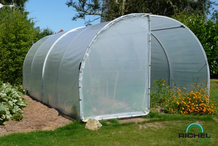 Serre Tunnel Pied Droit - Richel - 6 X 3 M - H 2 M 2 Serre Tunnel Pied Droit - Richel - 6 X 3 M - H 2 M – Image 2