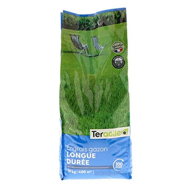 Engrais Gazon Longue Durée - Teragile - 400 M² - 10 Kg