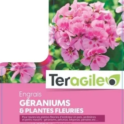 Engrais Géraniums Et Plantes Fleuries -Teragile - 2,5 L