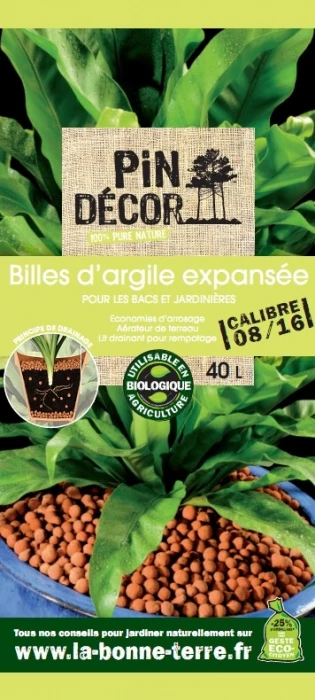 Billes D'argile - 8/16 Mm - 40 L - Pin Décor