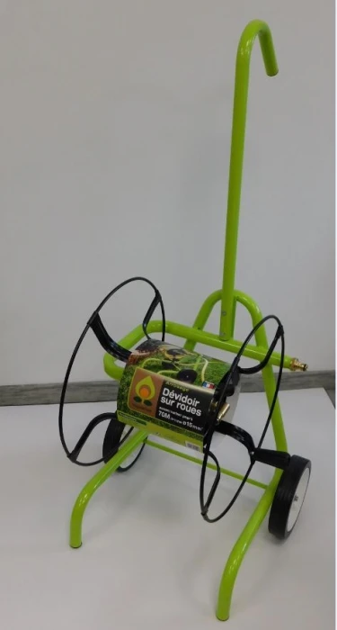 Dévidoir Sur Roues Nu Métal - Capacité Tuyau 70 M / Ø15 Mm - Teragile