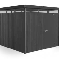 Biohort Abri De Jardin Gris Foncé Métallique - Highline H4 - Porte Standard - 275 X 275x 222 Cm