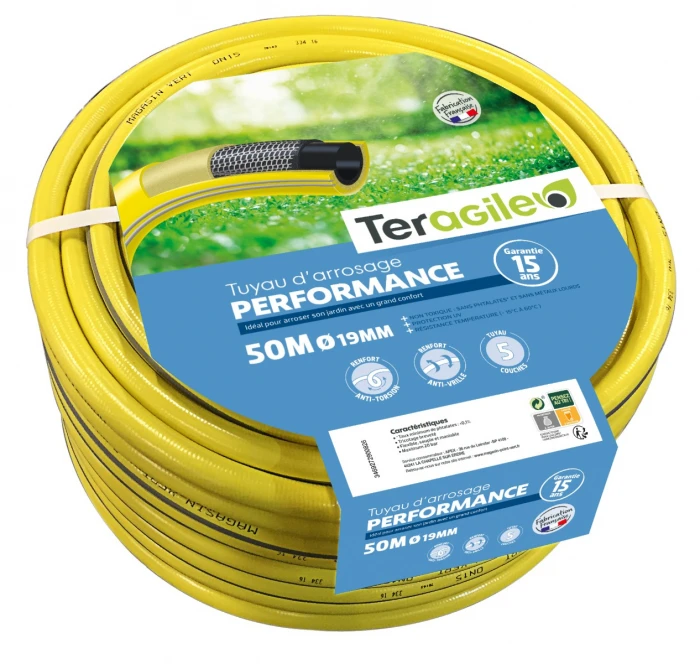 Tuyau D'arrosage Performance - Teragile- Ø 19 Mm X 50 M 1 Tuyau D'arrosage Performance - Teragile- Ø 19 Mm X 50 M