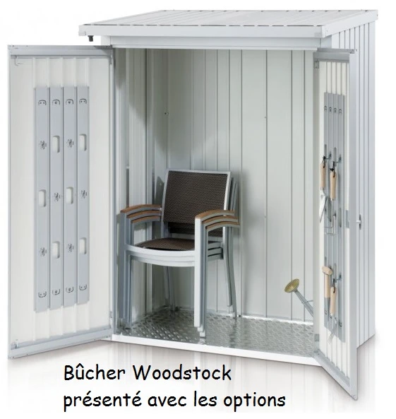 Bûcher Woodstock - Biohort - Taille 150- Gris Foncé 6 Bûcher Woodstock - Biohort - Taille 150- Gris Foncé – Image 6