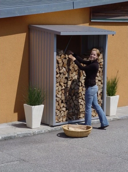 Bûcher Woodstock - Biohort - Taille 150- Argent 1 Bûcher Woodstock - Biohort - Taille 150- Argent