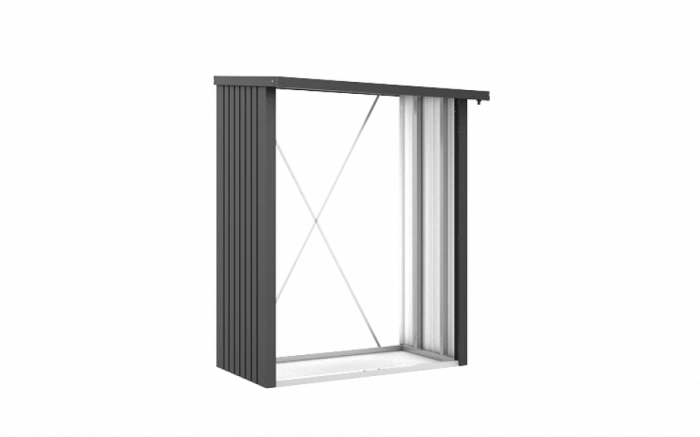 Bûcher Woodstock - Biohort - Taille 150- Gris Foncé 2 Bûcher Woodstock - Biohort - Taille 150- Gris Foncé – Image 2