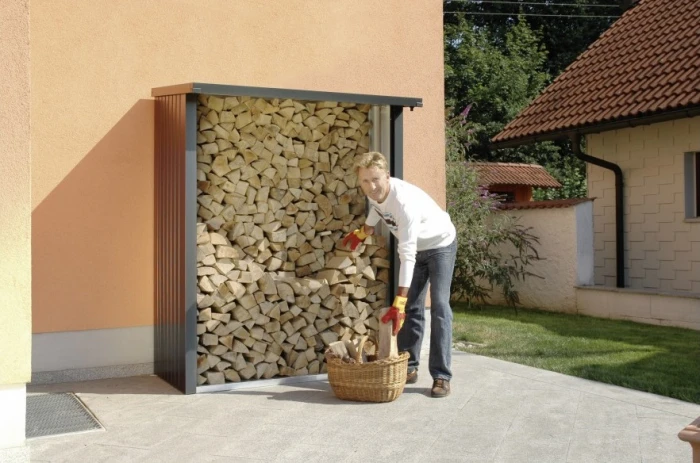 Bûcher Woodstock - Biohort - Taille 150- Gris Foncé 1 Bûcher Woodstock - Biohort - Taille 150- Gris Foncé