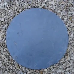 PAS JAPONAIS ARDOISE RONDE 40CM - ROCHERCOUPE