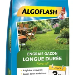Engrais Gazon Longue Durée -Algoflash -9 Kg