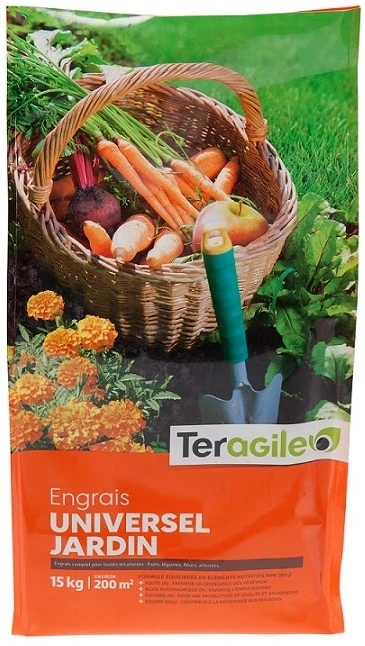 Engrais Universel Jardin - Teragile - Plein Champ - 15 Kg