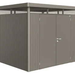 Biohort Abri De Jardin Highline H2 - Gris Quartz - Double Porte
