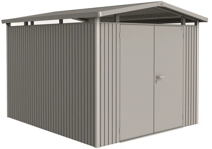 Biohort Abri De Jardin Panorama P5 - Argent - Double Porte