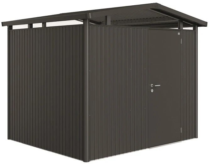 Biohort Abri De Jardin Panorama P3 - Gris Foncé 1 Biohort Abri De Jardin Panorama P3 - Gris Foncé