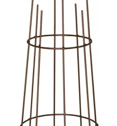 Tuteur Mini Grimpante Pyramide Rond -Moulin Louis - Fer Vieilli - 1,20 X0,27 M