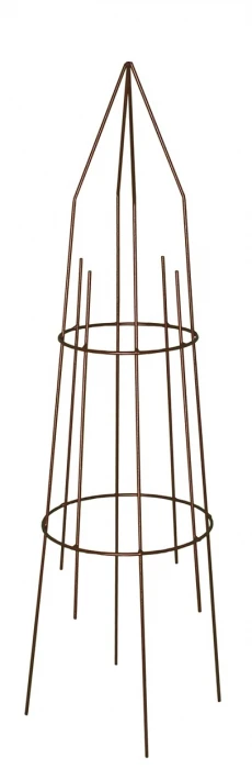 Tuteur Mini Grimpante Pyramide Rond -Moulin Louis - Fer Vieilli - 1,20 X0,27 M