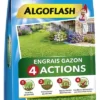 Engrais Gazon 4 Actions - Algoflash - 250 M2 - 10 Kg