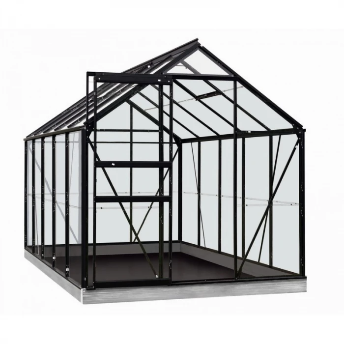Serre Lily En Polycarbonate 4 Mm - ACD - 6,2 M² - Noir 1 Serre Lily En Polycarbonate 4 Mm - ACD - 6,2 M² - Noir