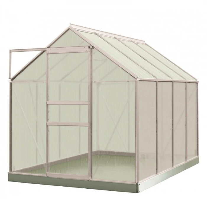 Serre Ivy En Polycarbonate 4 Mm - ACD - 5 M² - Alu Naturel