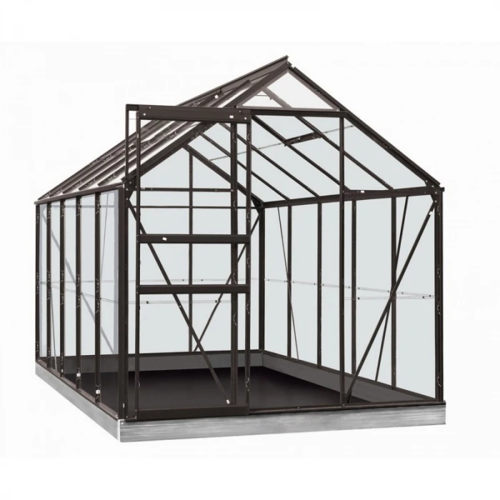 Serre Lily En Polycarbonate 4 Mm - ACD - 6,2 M² - Gris Anthracite