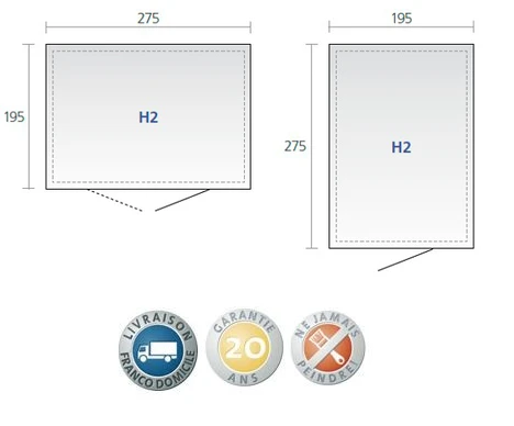 Biohort Abri De Jardin Argent Métallique - Highline H2 - Porte Standard - 275 X195 X222cm 3 Biohort Abri De Jardin Argent Métallique - Highline H2 - Porte Standard - 275 X195 X222cm – Image 3