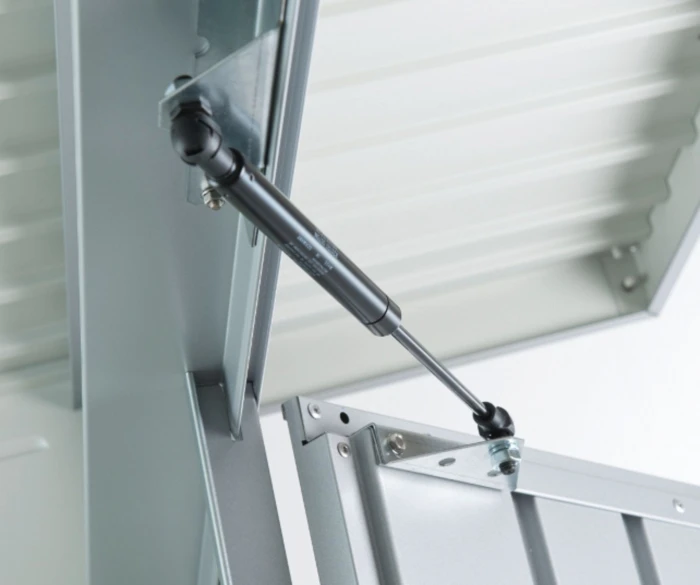 Biohort Abri De Jardin Métal - Avantgarde A5 - Argent - 1 Porte - 260 X 220 X 218 Cm 9 Biohort Abri De Jardin Métal - Avantgarde A5 - Argent - 1 Porte - 260 X 220 X 218 Cm – Image 9