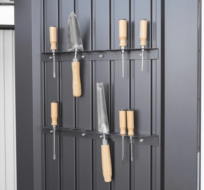 Biohort Abri De Jardin Argent Métallique - Highline H2 - Double Porte - 275 X 195 X 222cm 6 Biohort Abri De Jardin Argent Métallique - Highline H2 - Double Porte - 275 X 195 X 222cm – Image 6