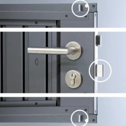 Biohort Abri De Jardin Gris Foncé Métallique - Highline H2 - Porte Standard - 275 X 195x 222 Cm -Parfum Herbe Soldes Magasin abri de jardin m tal avantgarde et highline poign e inox 1