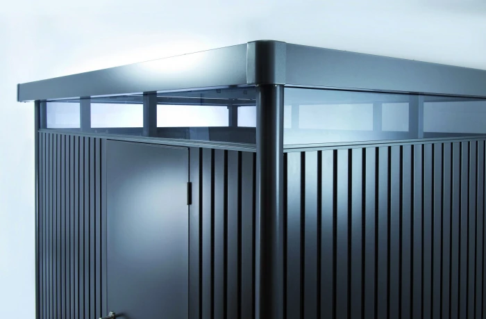 Biohort Abri De Jardin Argent Métallique - Highline H2 - Porte Standard - 275 X195 X222cm 5 Biohort Abri De Jardin Argent Métallique - Highline H2 - Porte Standard - 275 X195 X222cm – Image 5