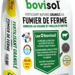 Fertilisant Complet Granulé Aux Fumiersde Ferme - Bovisol - UAB - 20 Kg