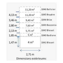 Abri De Jardin En Panneaux 20 Mm - Badiane - 2,71 X 1,85 M - 5 M² 9 Abri De Jardin En Panneaux 20 Mm - Badiane - 2,71 X 1,85 M - 5 M² -Parfum Herbe Soldes Magasin capture 1 18